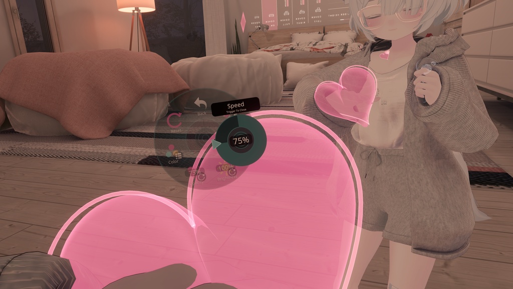 【VRChat PC/MA対応】HEART STRING|両手で引いて放つハートショットギミック