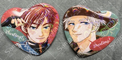 ハートの缶バッジ