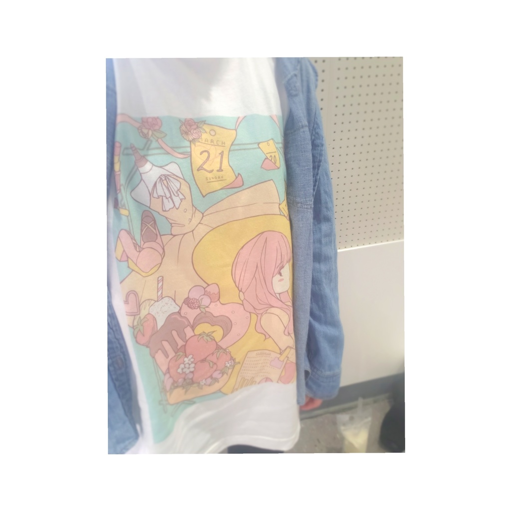 お菓子と女の子の日常Tシャツ