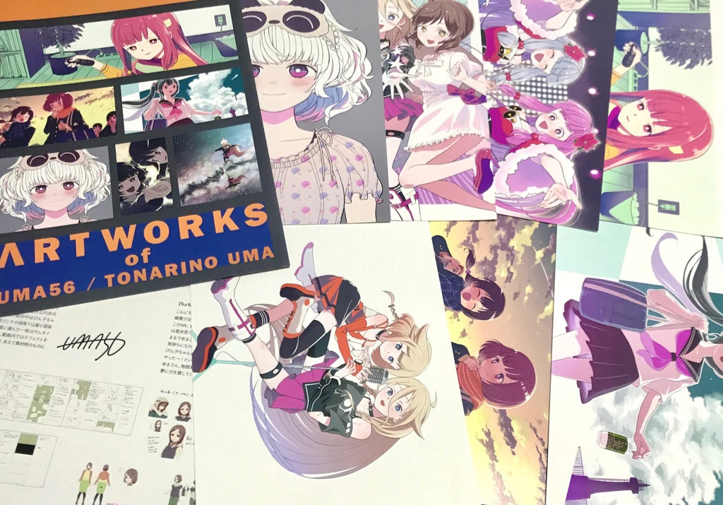 【C96新作】ARTWORKS of UMA56 / TONARINO UMA【飾れる画集】