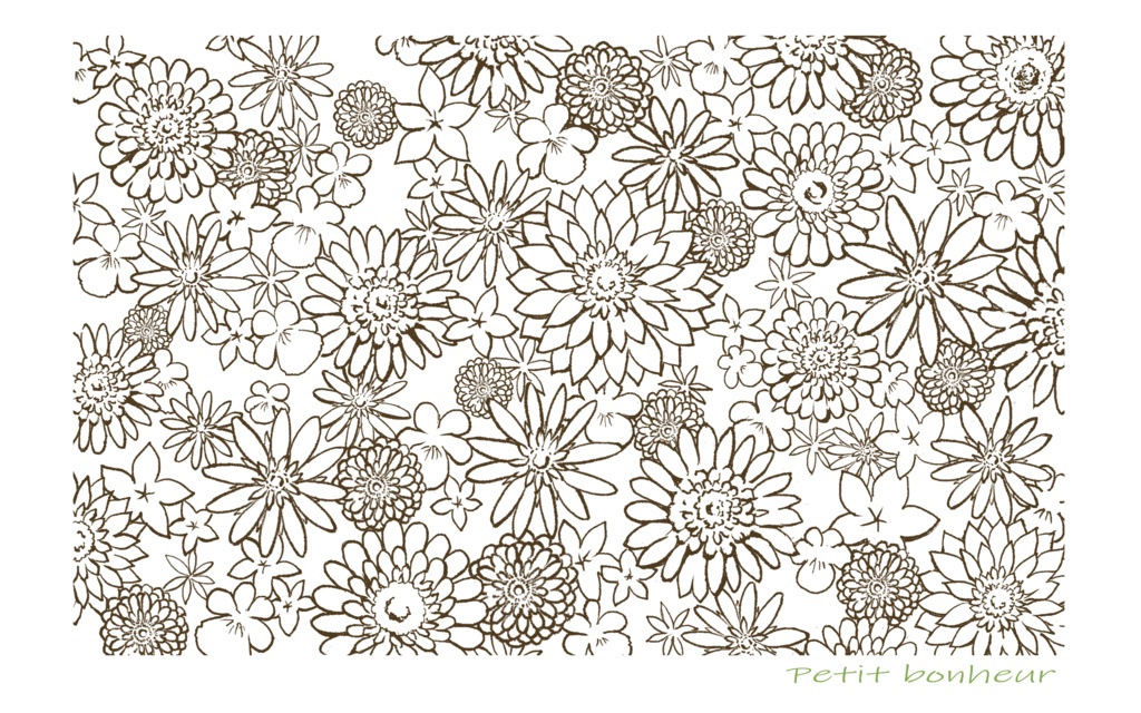 お花(マルーン)