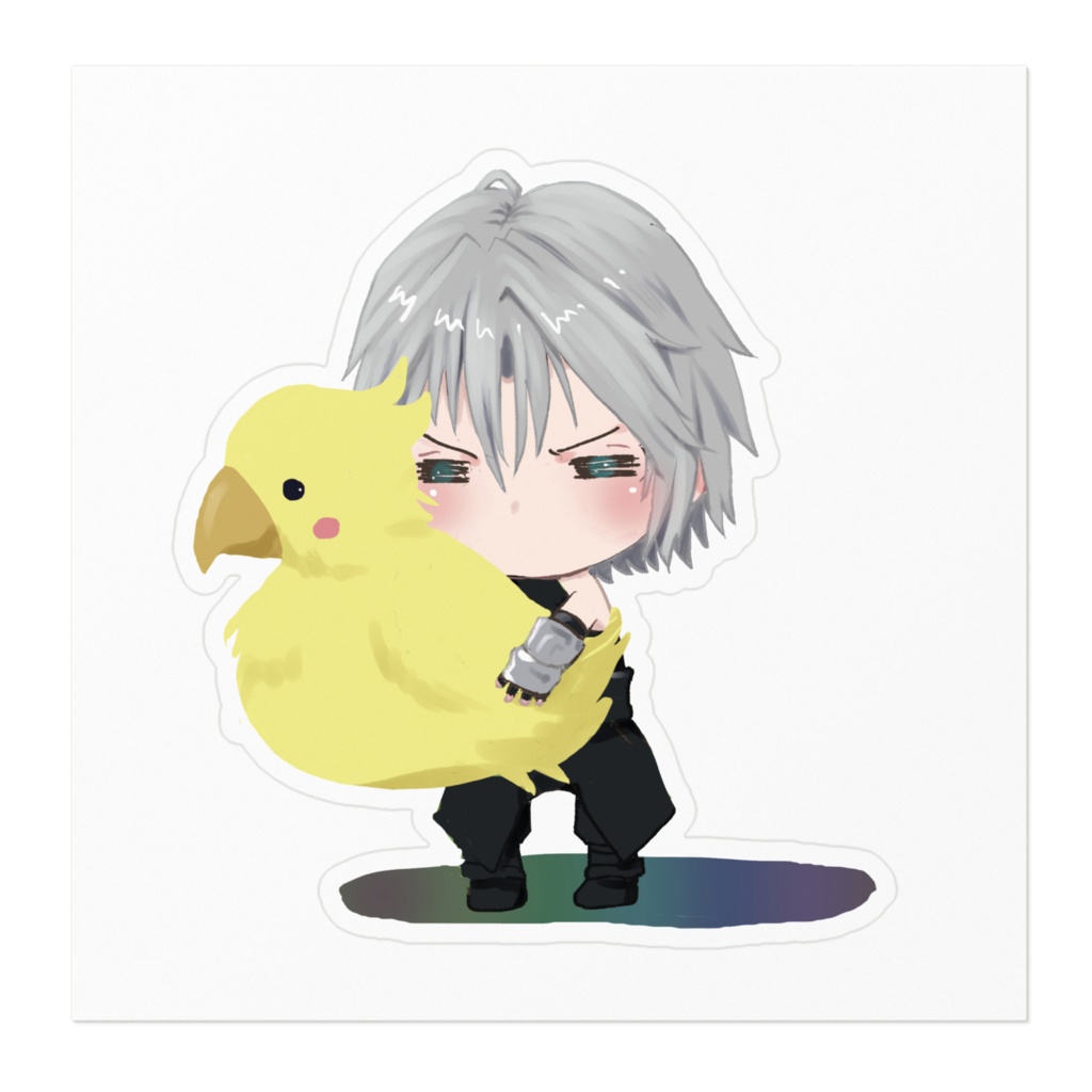 モフモフするやつステッカー