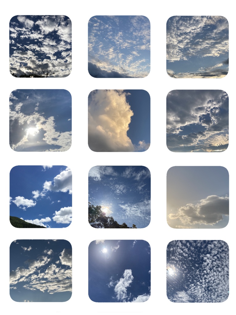 デジタルステッカー　空と雲