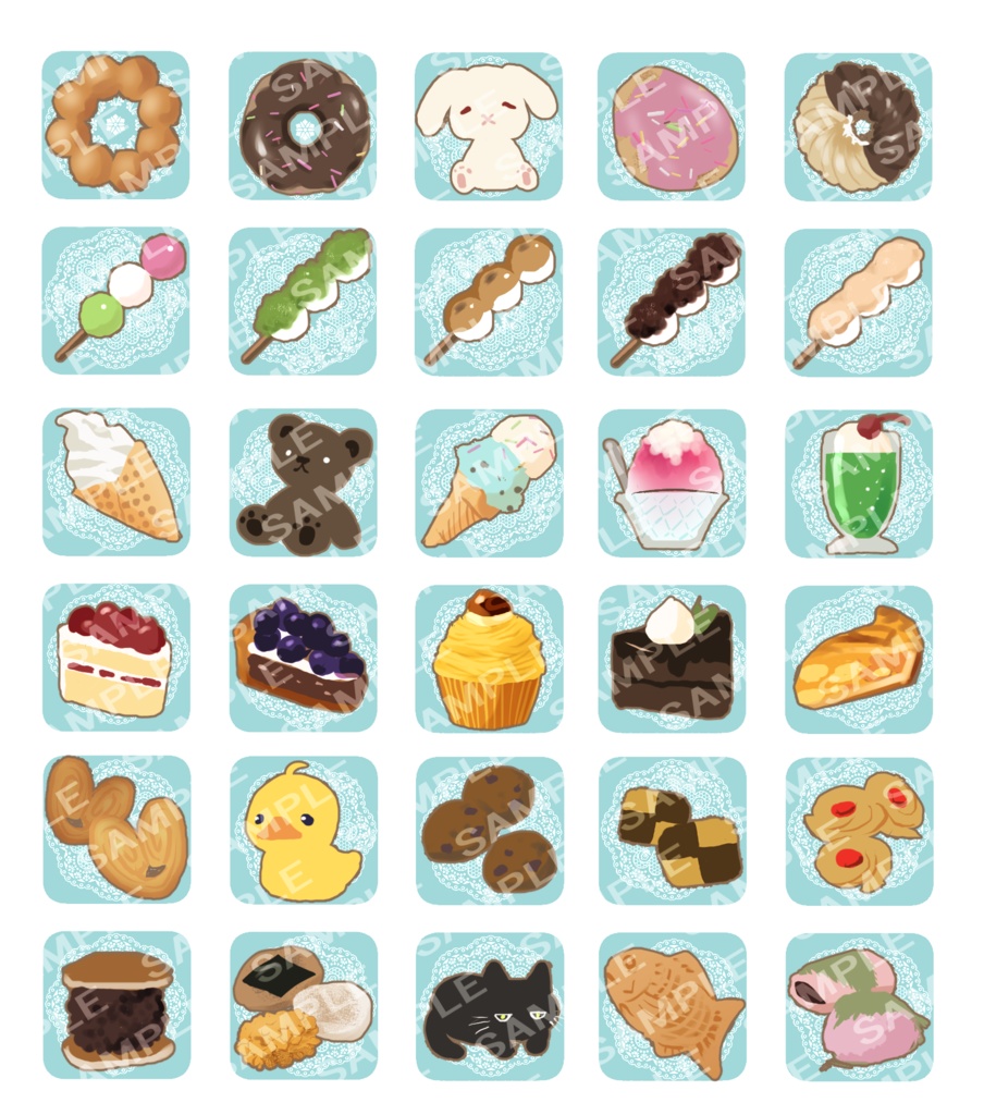 デジタルステッカー　ミントグリーン