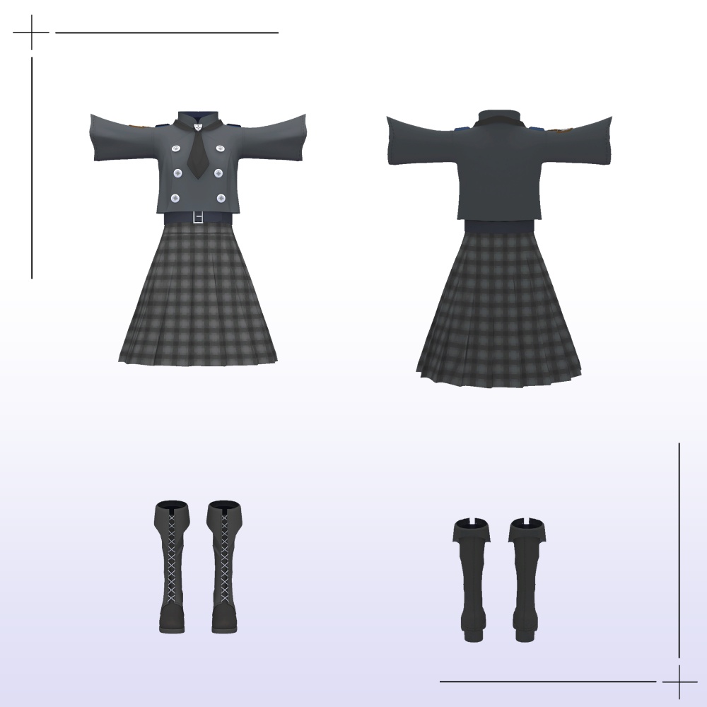 【ゾメ対応】シンプル学園服/simple school uniform