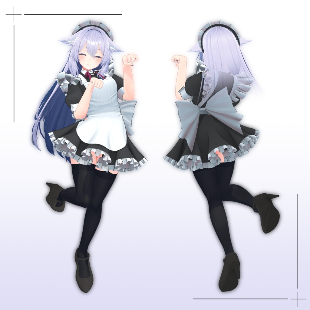 【桔梗対応】ミニスカートメイド/Mini Skirt MAID