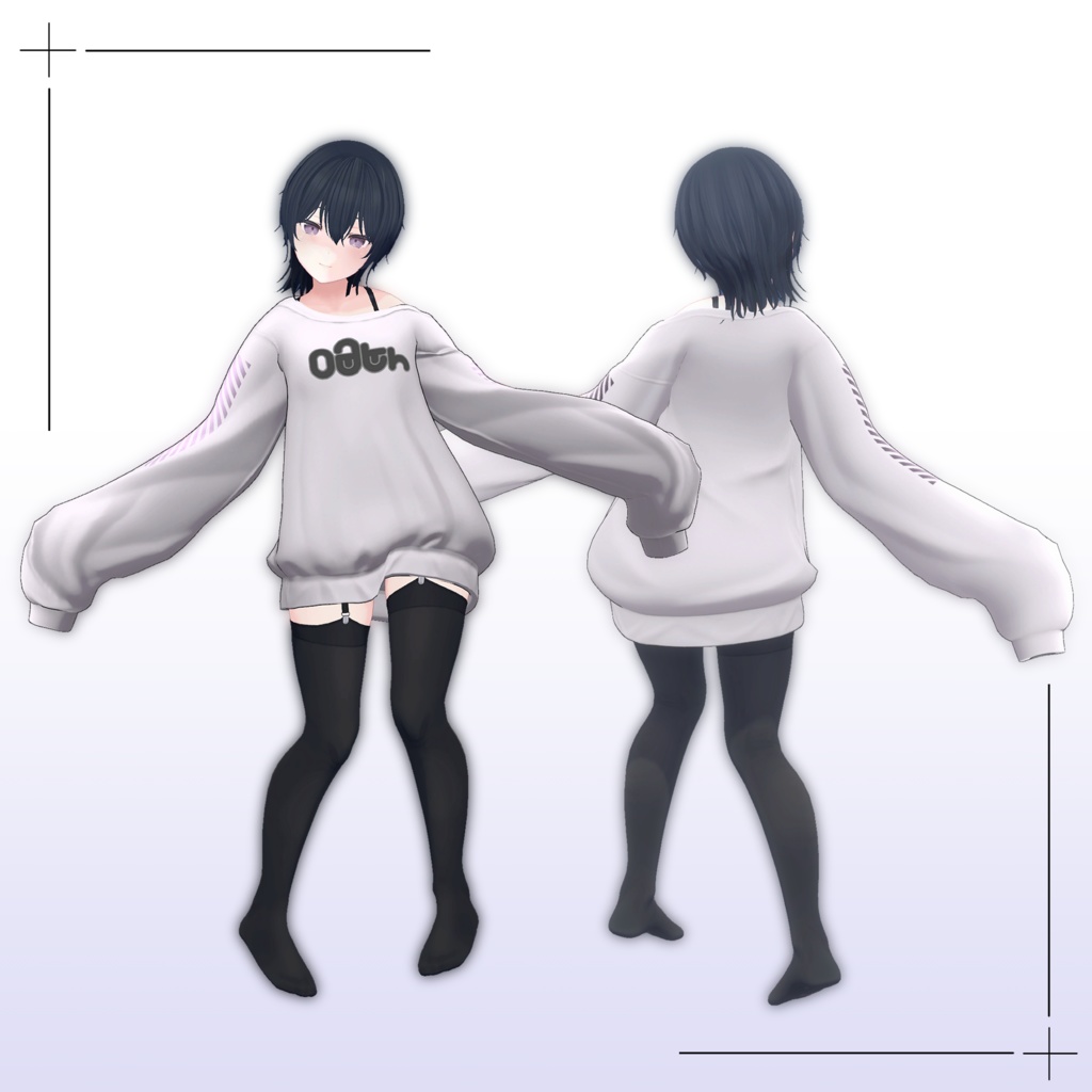 【桔梗対応】ホワイトスウェット/White Sweat