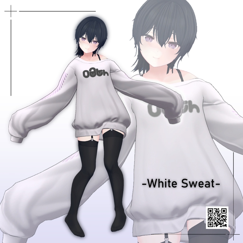 【桔梗対応】ホワイトスウェット/White Sweat
