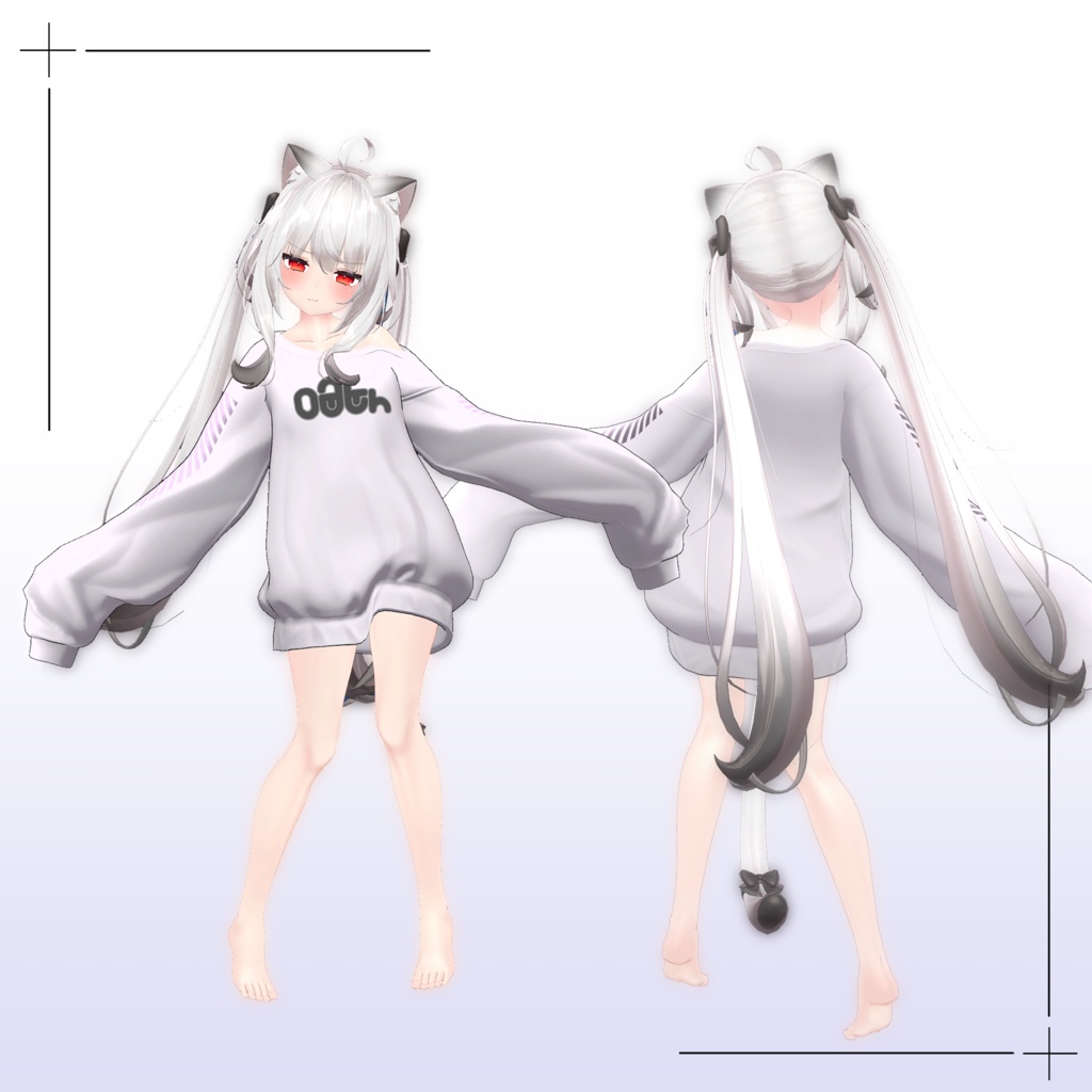 【舞夜対応】ホワイトスウェット/White Sweat