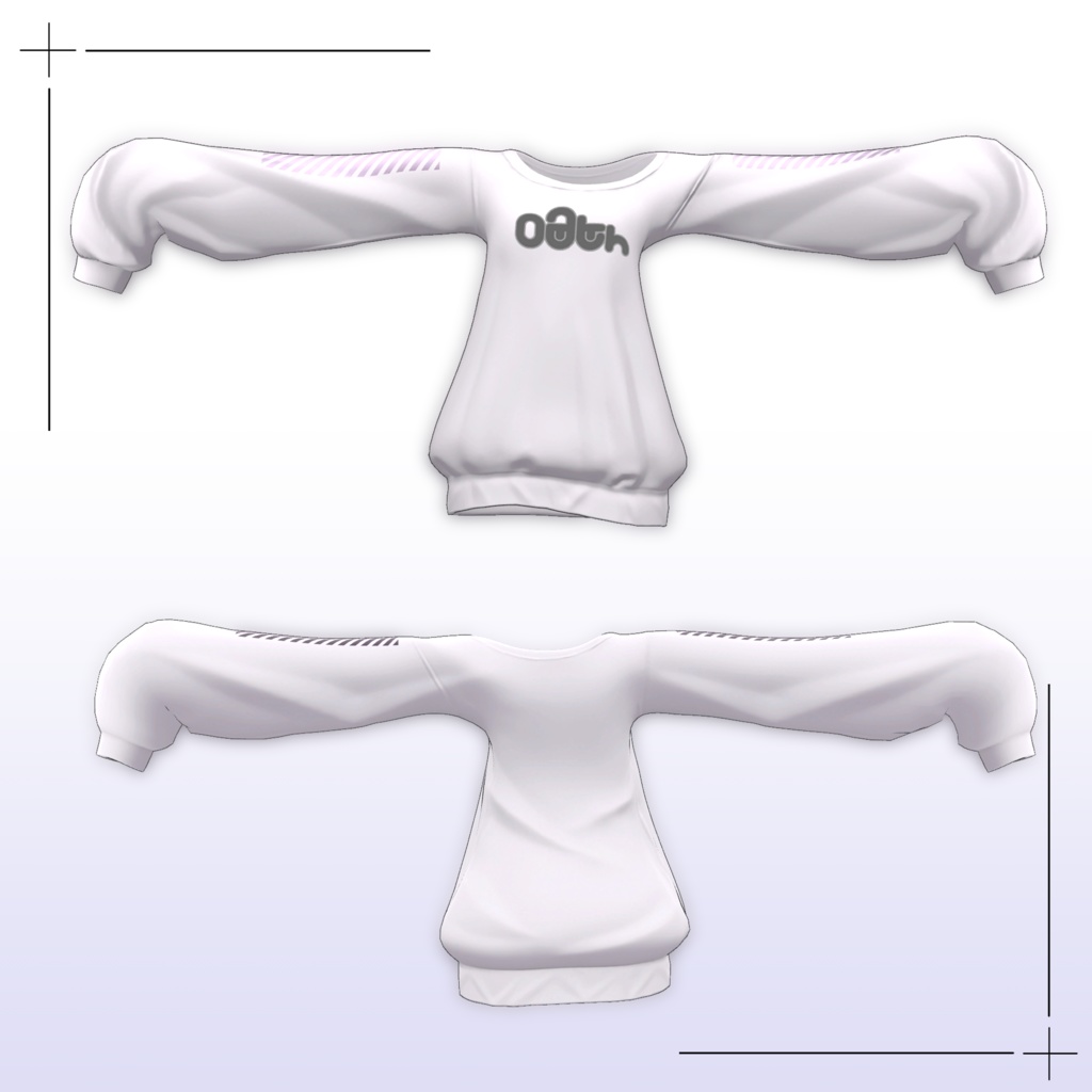 【竜胆対応】ホワイトスウェット/White Sweat