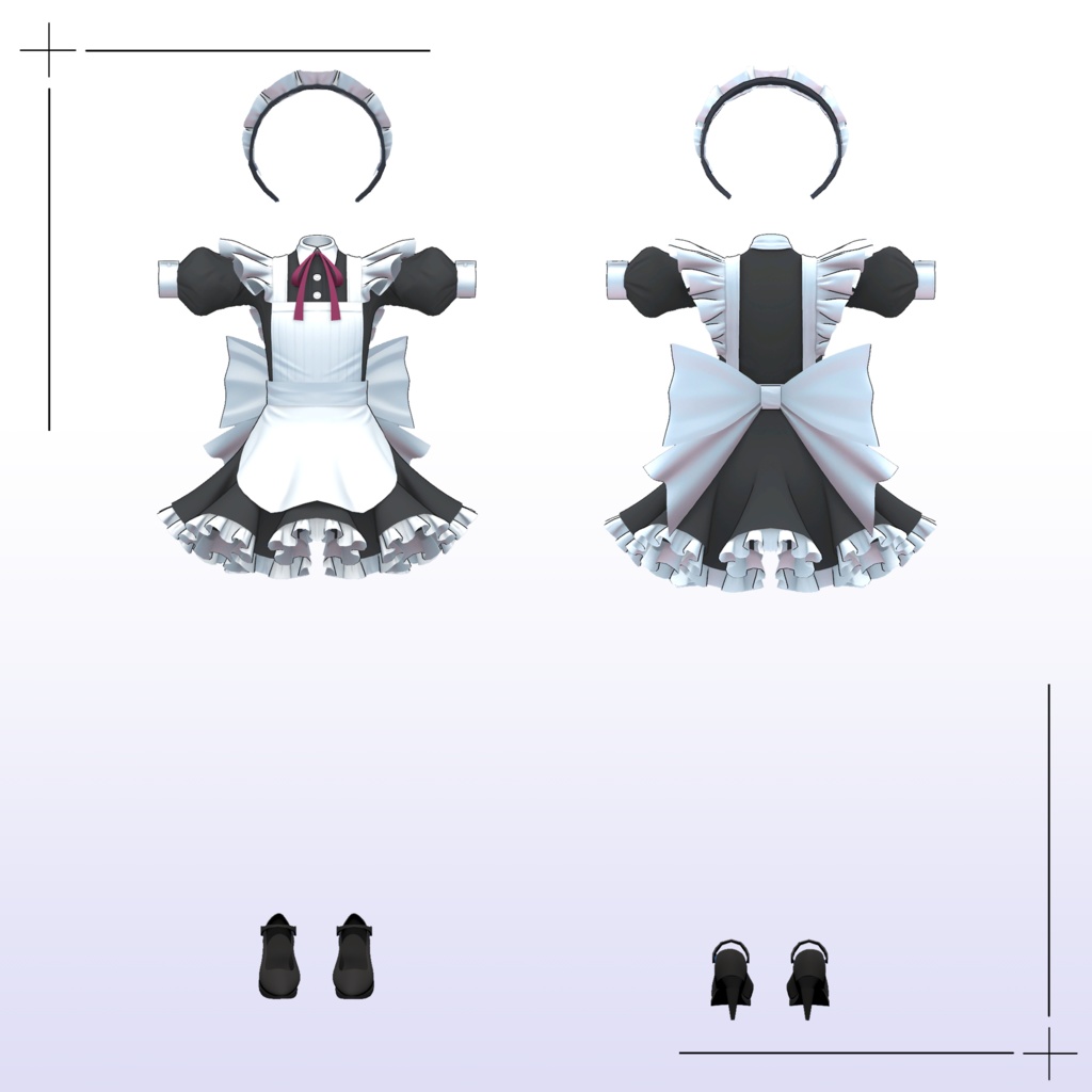 【竜胆対応】ミニスカートメイド/MINI SKIRT MAID