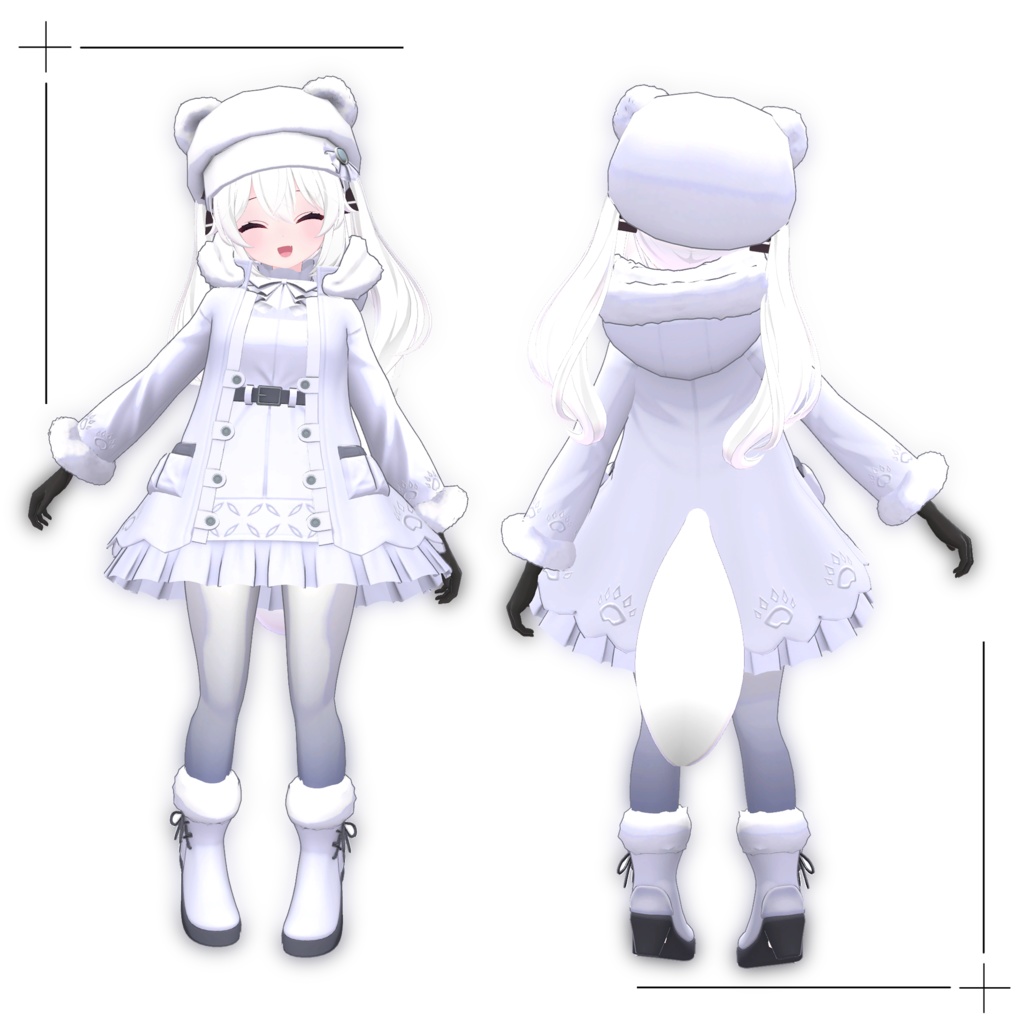 【カリン対応】PolarWhite コーデセット/Polar White