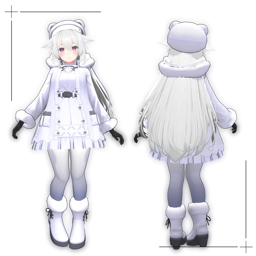 【桔梗対応】PolarWhite コーデセット/Polar White