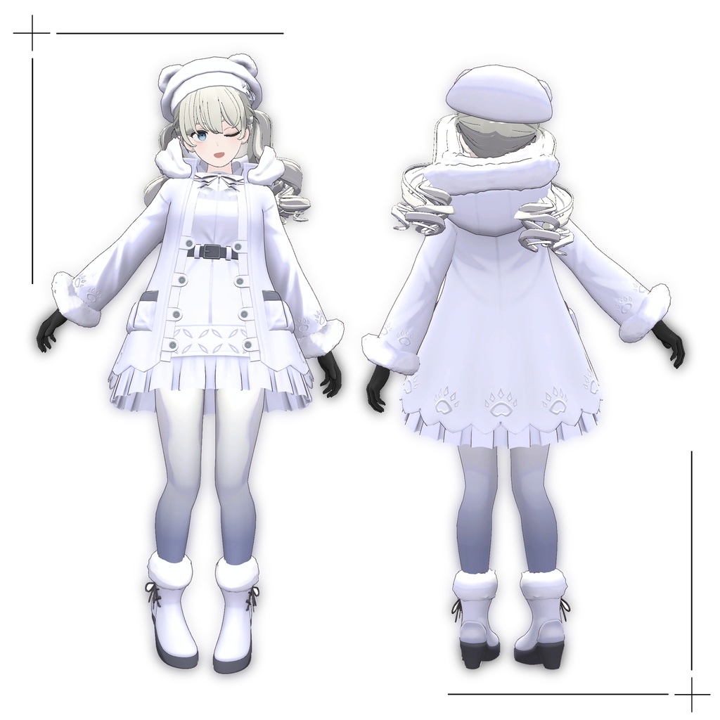 【Grus対応】PolarWhite コーデセット/Polar White