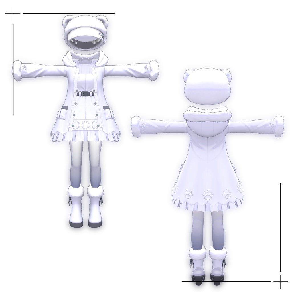 【ゾメ対応】PolarWhite コーデセット/Polar White