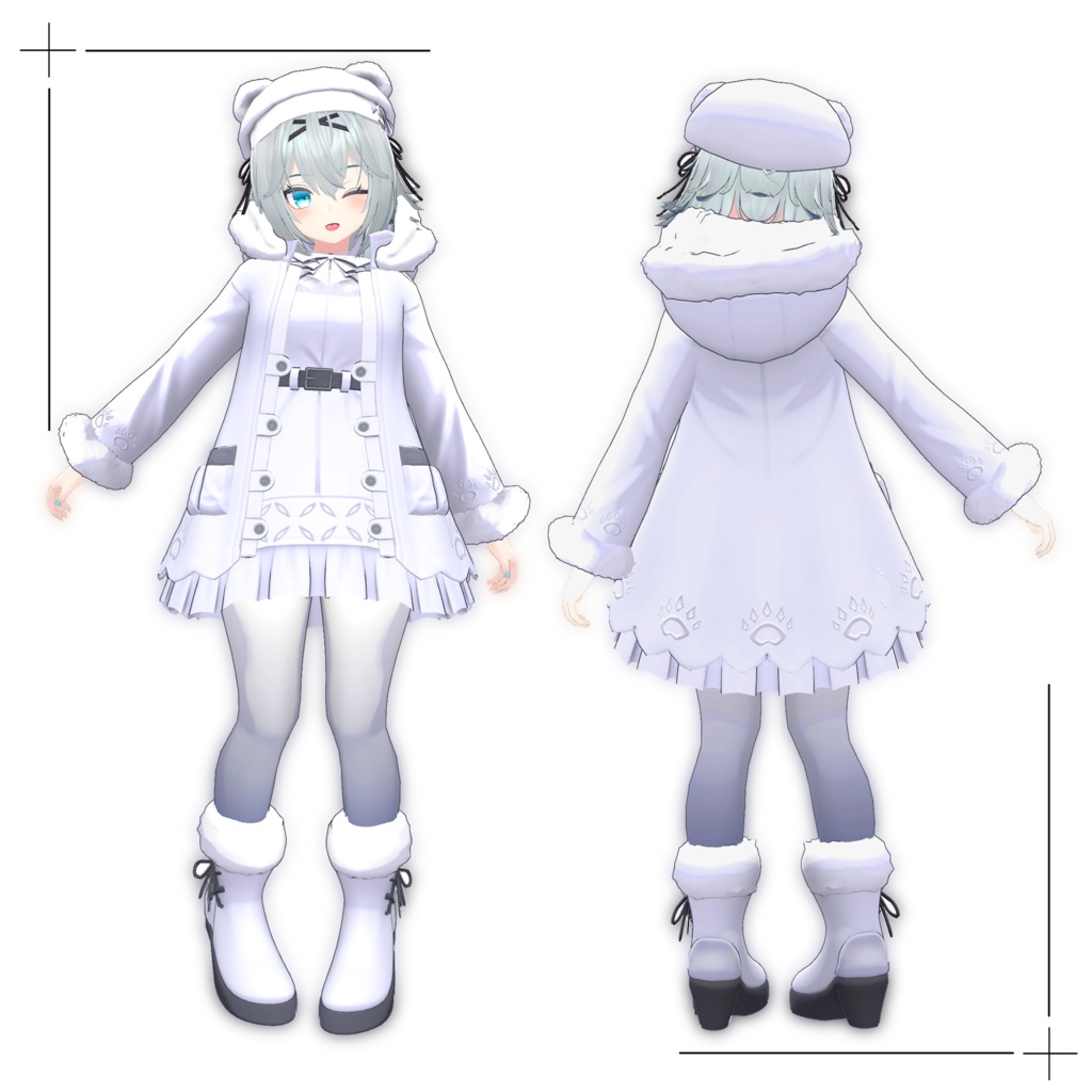 【竜胆対応】PolarWhite コーデセット/Polar White