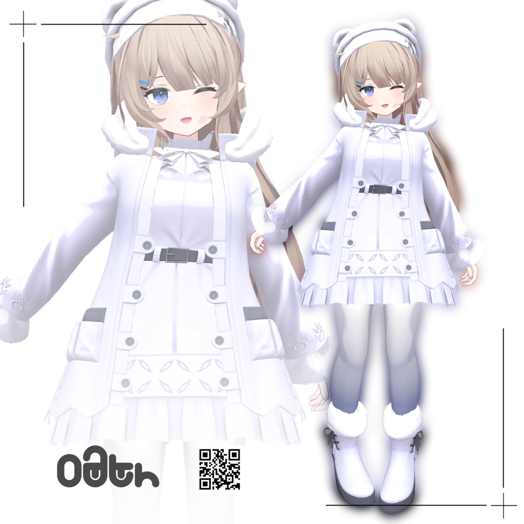【ナユ対応】PolarWhite　コーデセット/Polar White
