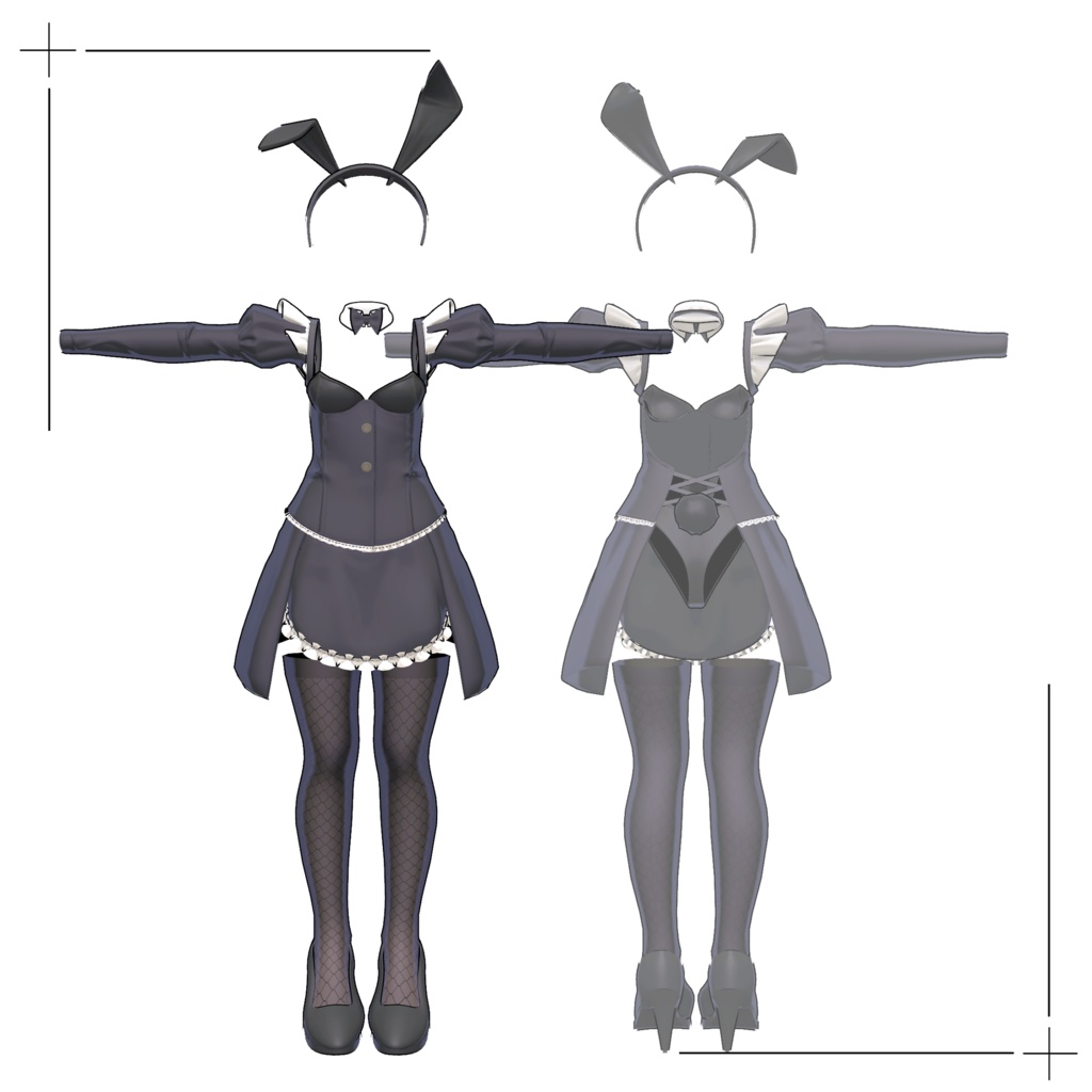【舞夜対応】バニーメイドコーデセット/BUNNY MAID