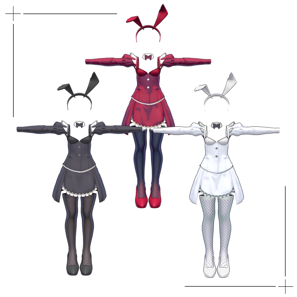 【ナユ対応】バニーメイドコーデセット/BUNNY MAID