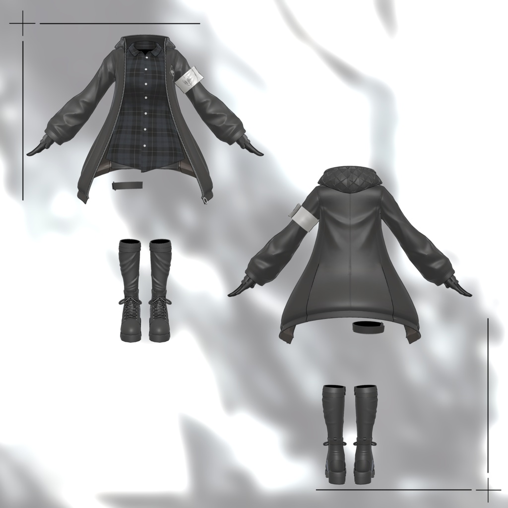 【12アバター対応】Jacket - Croc コーデセット/Jacket - Croc