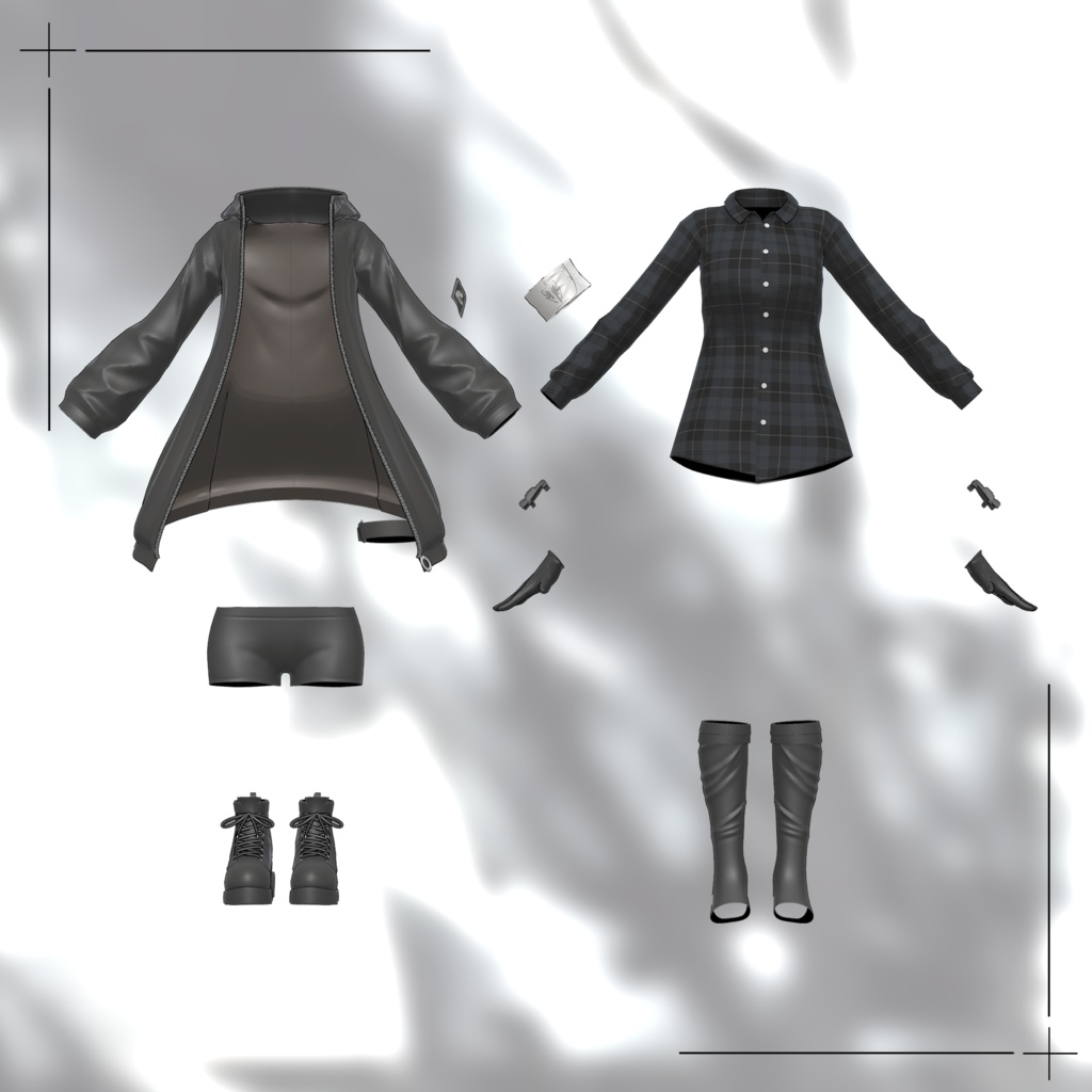 【12アバター対応】Jacket - Croc コーデセット/Jacket - Croc