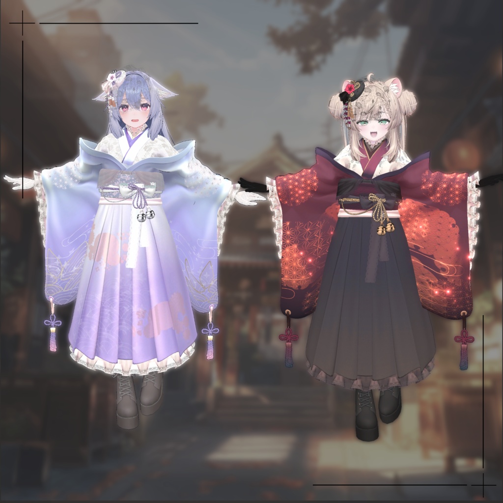 【複数アバター対応 3D衣装】初空ロマンチカ