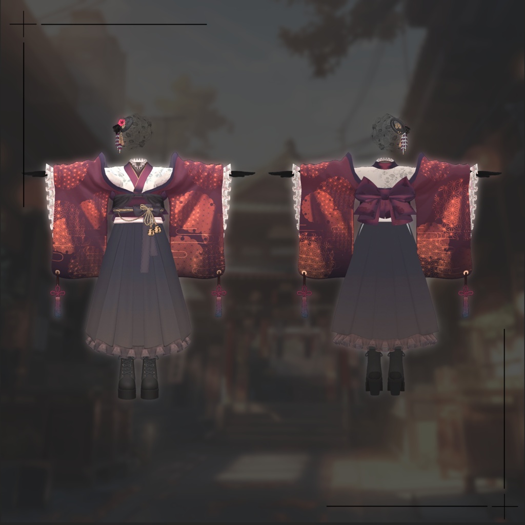 【複数アバター対応 3D衣装】初空ロマンチカ