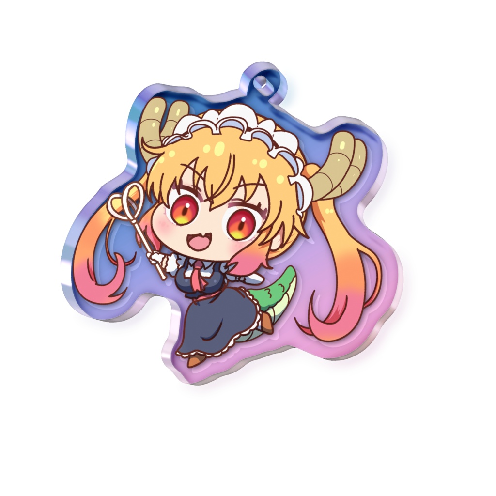SDトールちゃん（小林さんちのメイドラゴン）　オーロラアクリルキーホルダー