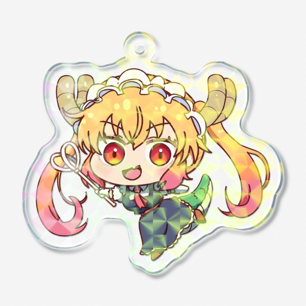SDトールちゃん（小林さんちのメイドラゴン）ホログラムアクリルキーホルダー