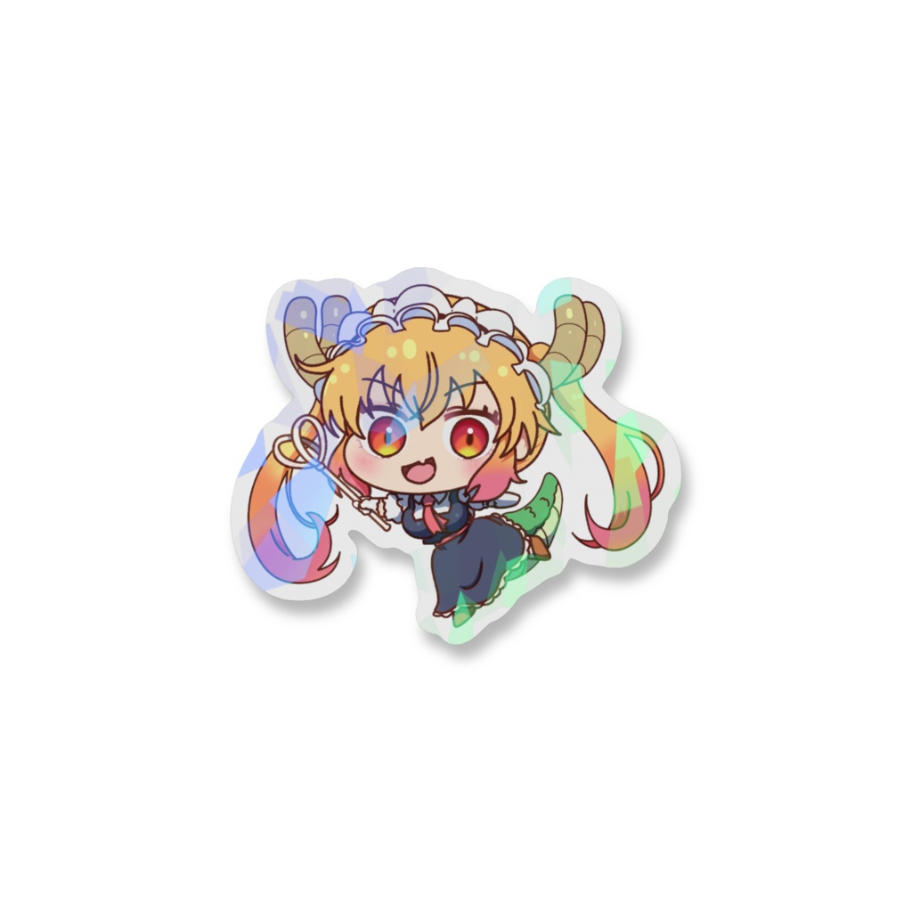 SDトールちゃん(小林さんちのメイドラゴン)ホログラムスマホステッカー