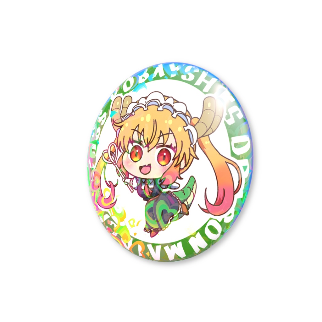 SDトールちゃん(小林さんちのメイドラゴン)ホログラム缶バッジ