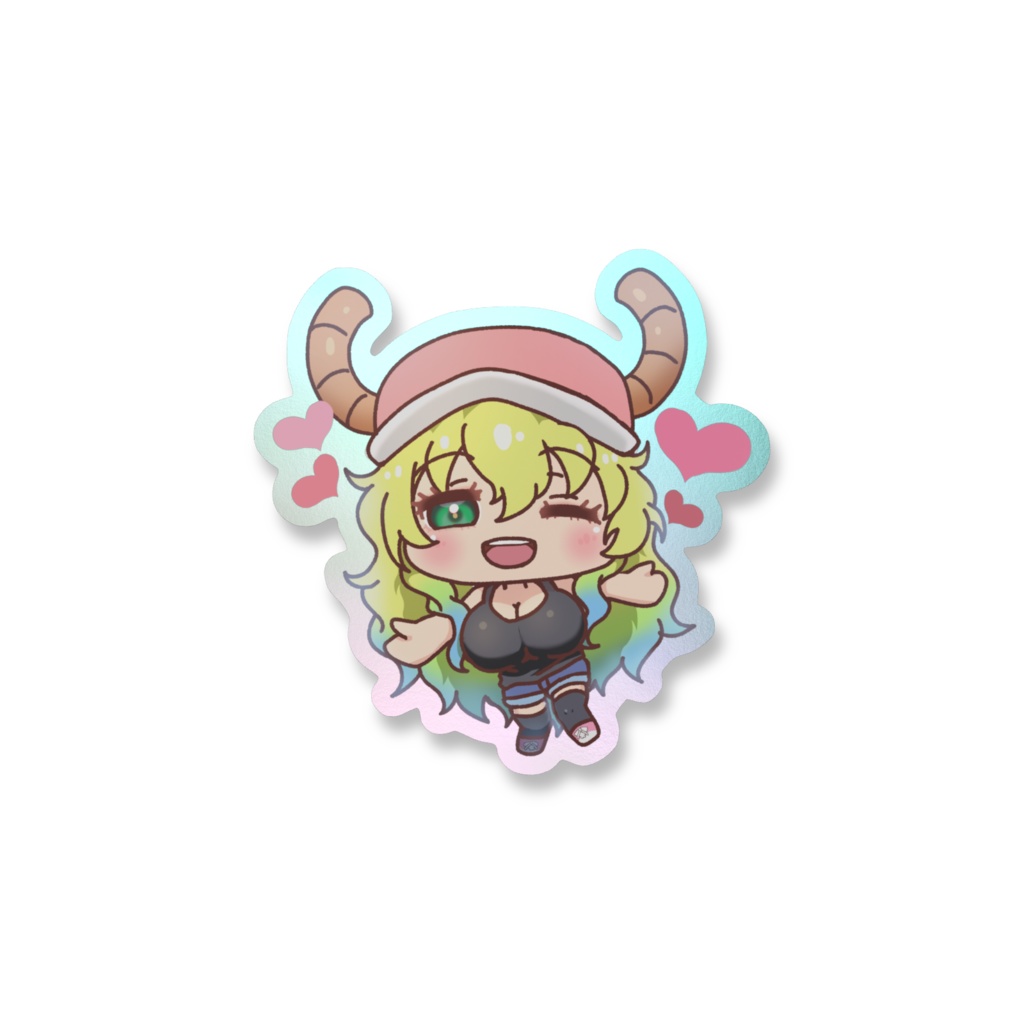 SDルコアさん(小林さんちのメイドラゴン)オーロラスマホステッカー