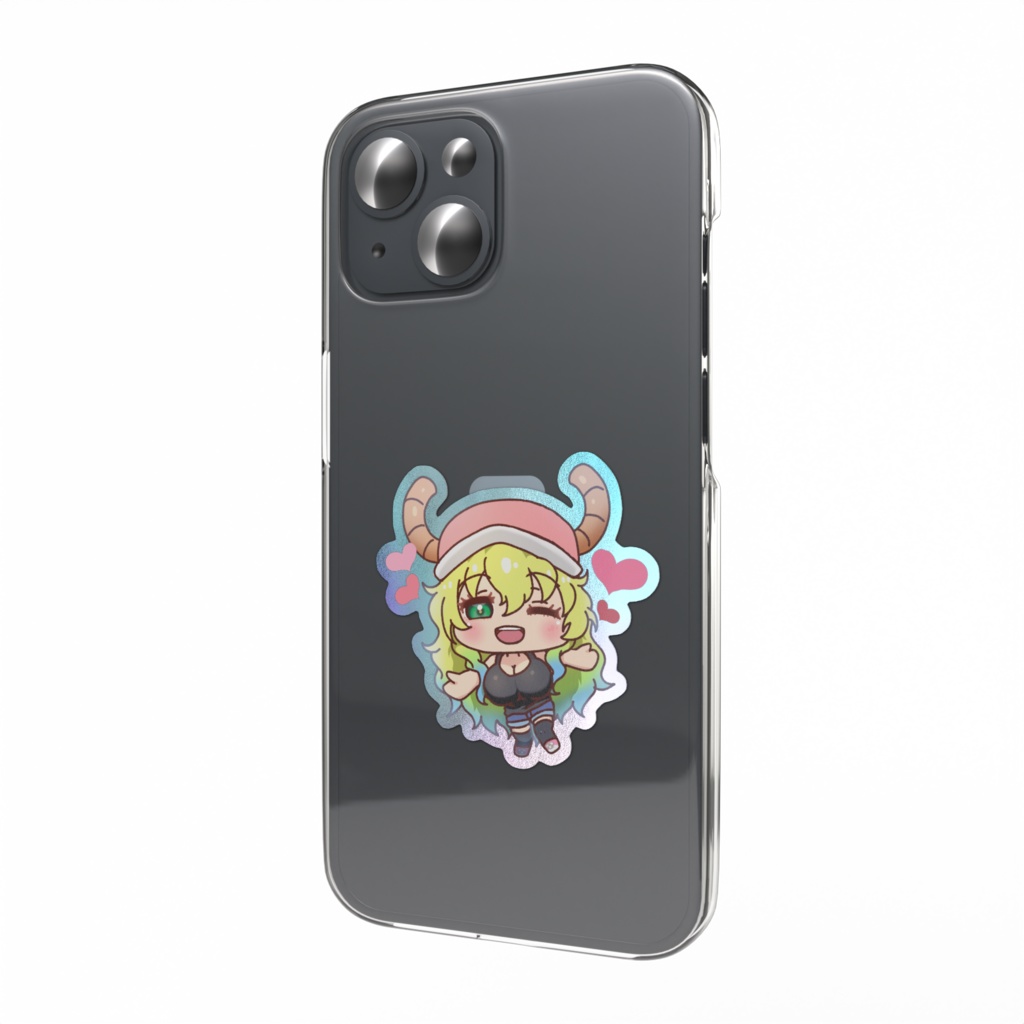 SDルコアさん（小林さんちのメイドラゴン）オーロラスマホステッカー