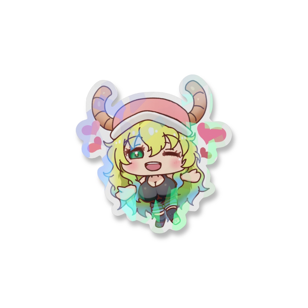 SDルコアさん(小林さんちのメイドラゴン)ホログラムスマホステッカー