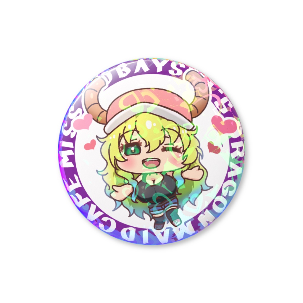 SDルコアさん（小林さんちのメイドラゴン）ホログラム缶バッジ