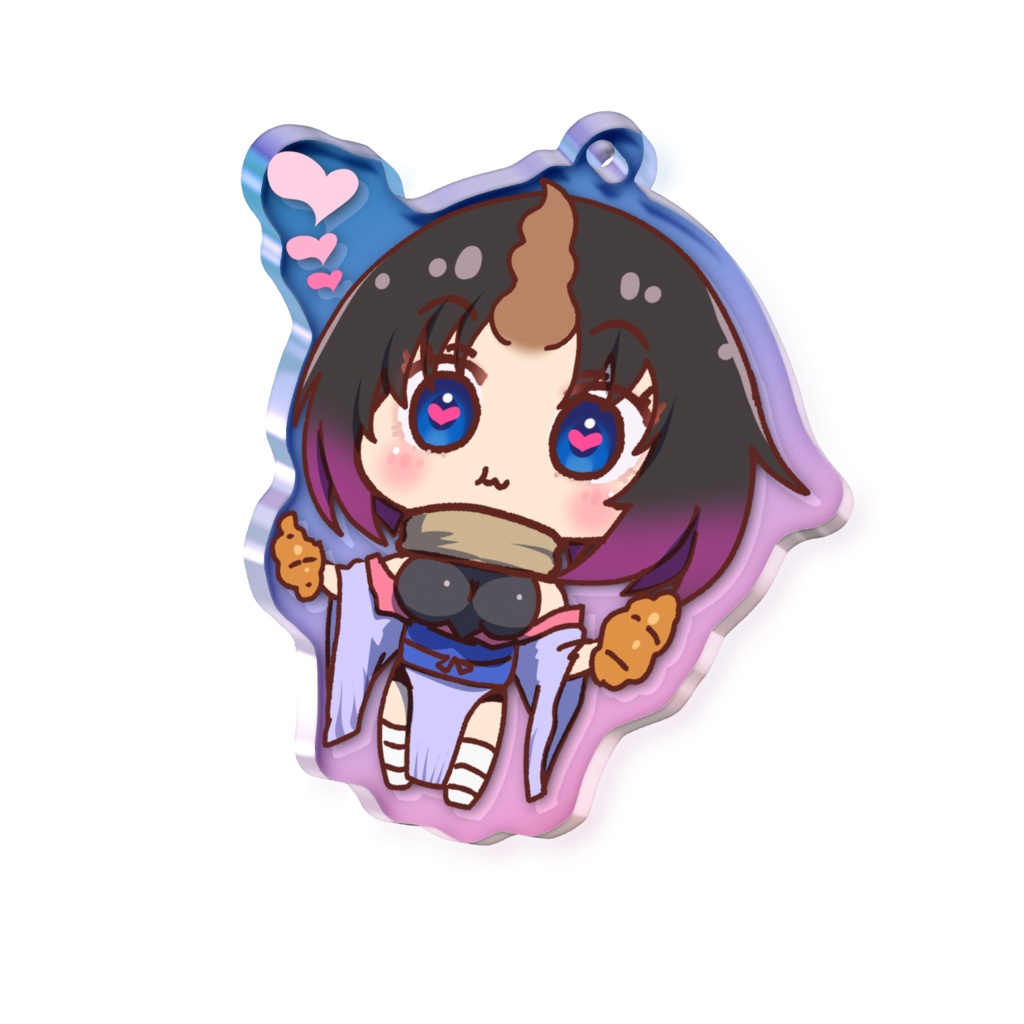 SD着物エルマちゃん（小林さんちのメイドラゴン）オーロラアクリルキーホルダー