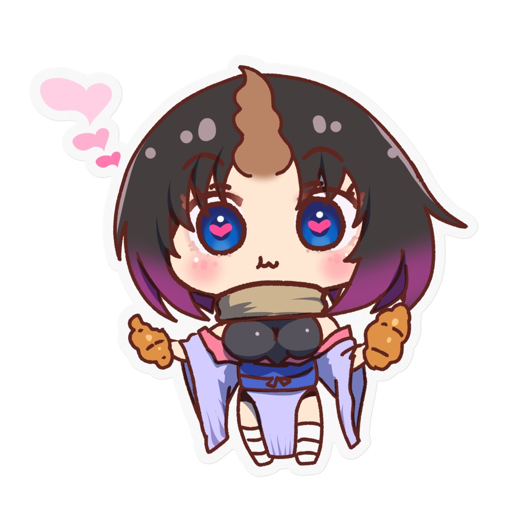 SD着物エルマちゃん（小林さんちのメイドラゴン）ステッカー