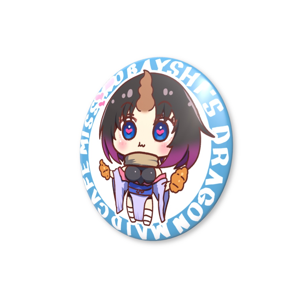 SD着物エルマちゃん(小林さんちのメイドラゴン)缶バッジ(バリュー)