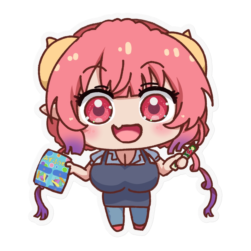 SDエプロンイルル(小林さんちのメイドラゴン)ステッカー