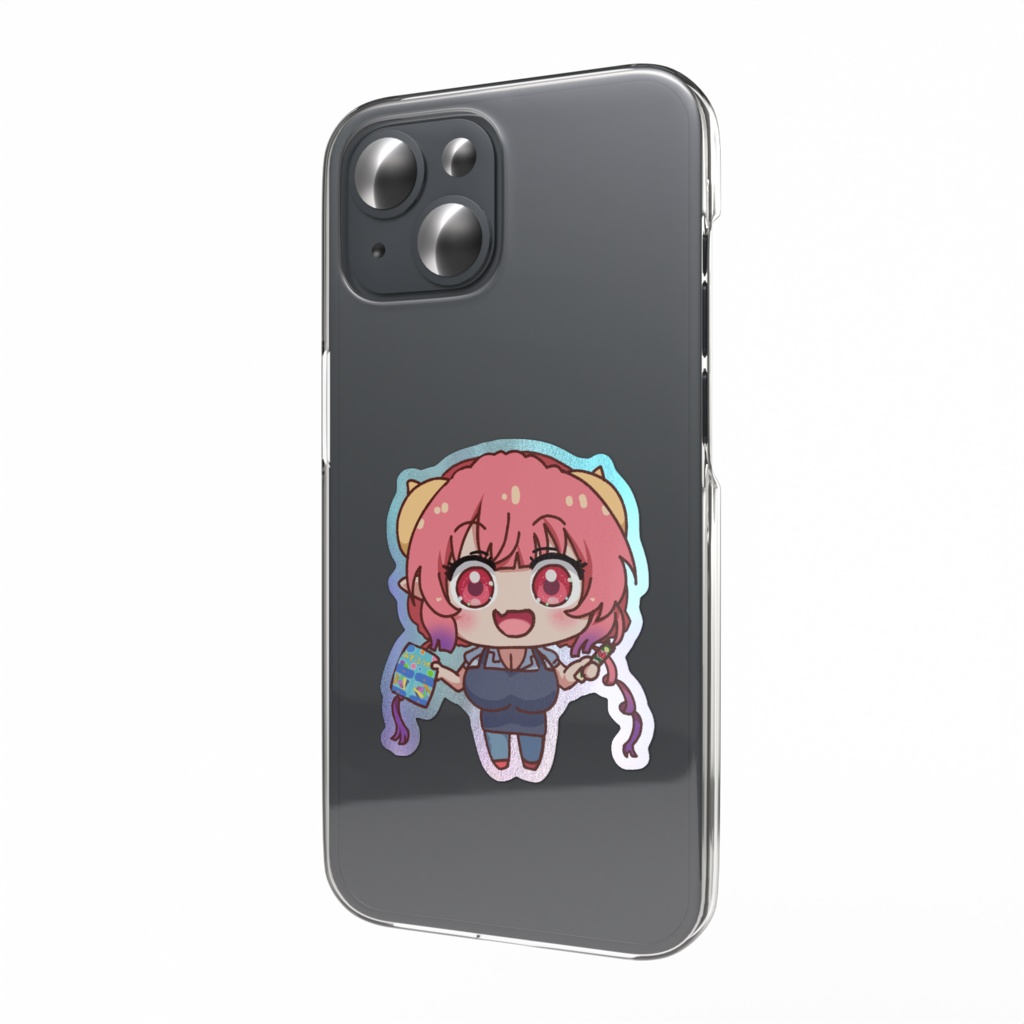 SDエプロンイルル(小林さんちのメイドラゴン)オーロラスマホステッカー