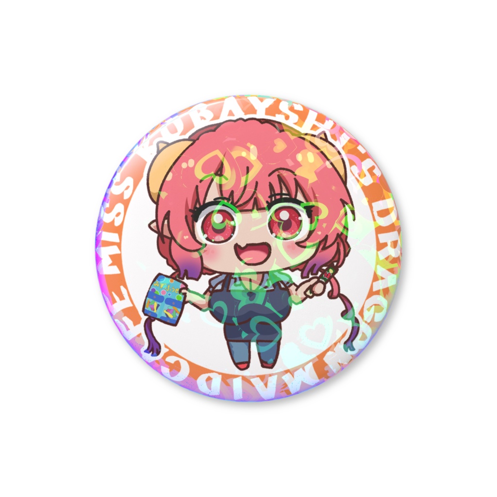 SDエプロンイルル(小林さんちのメイドラゴン)ホログラム缶バッジ