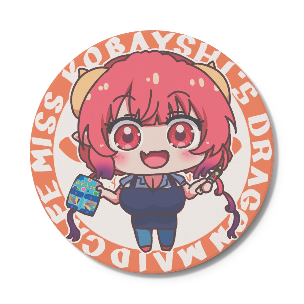 SDエプロンイルル(小林さんちのメイドラゴン)コースター