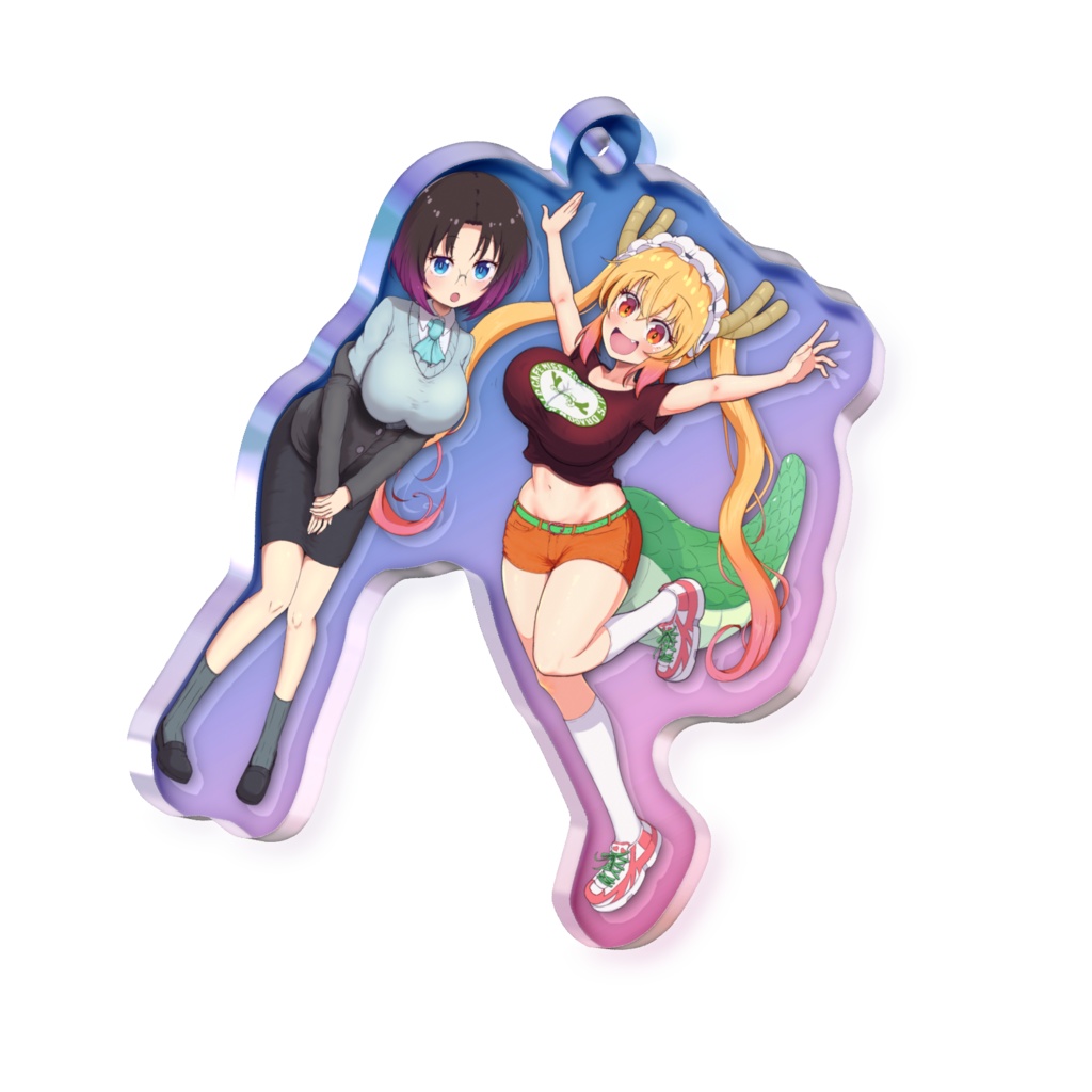 トール&エルマ オーロラアクリルキーホルダー