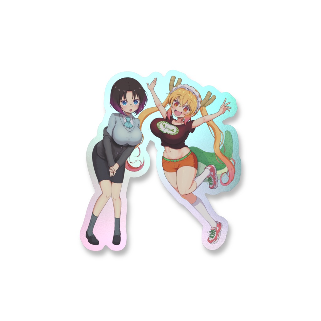 トール&エルマ オーロラスマホステッカー