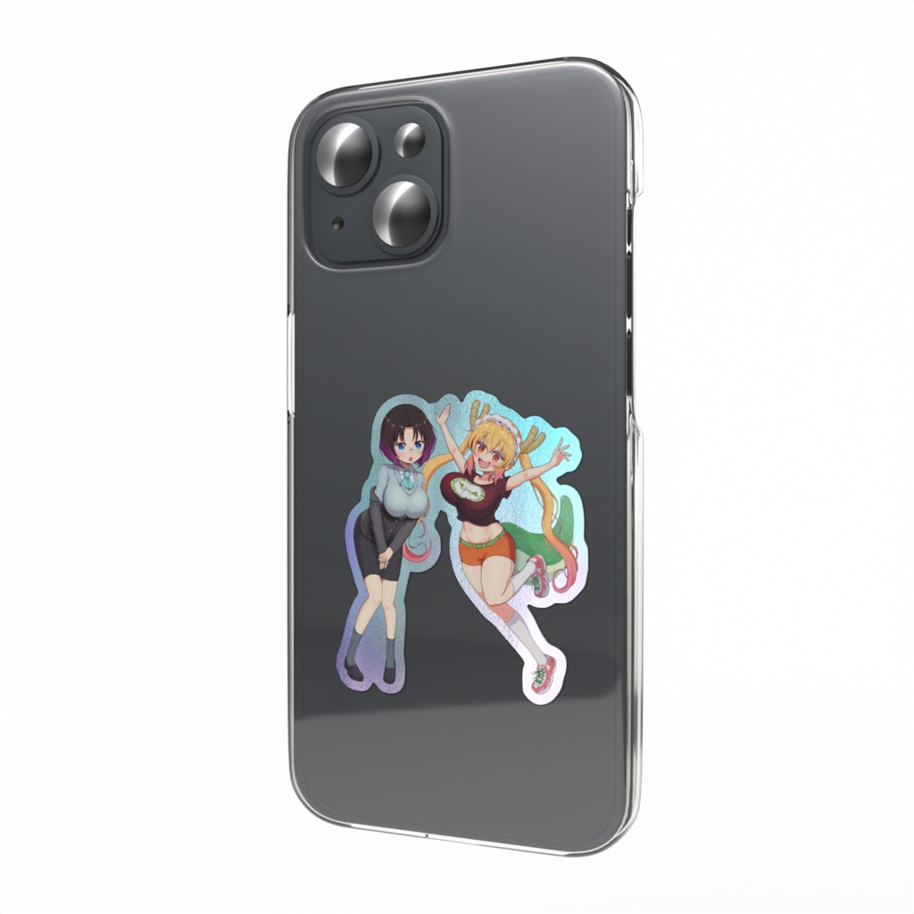 トール&エルマ　オーロラスマホステッカー