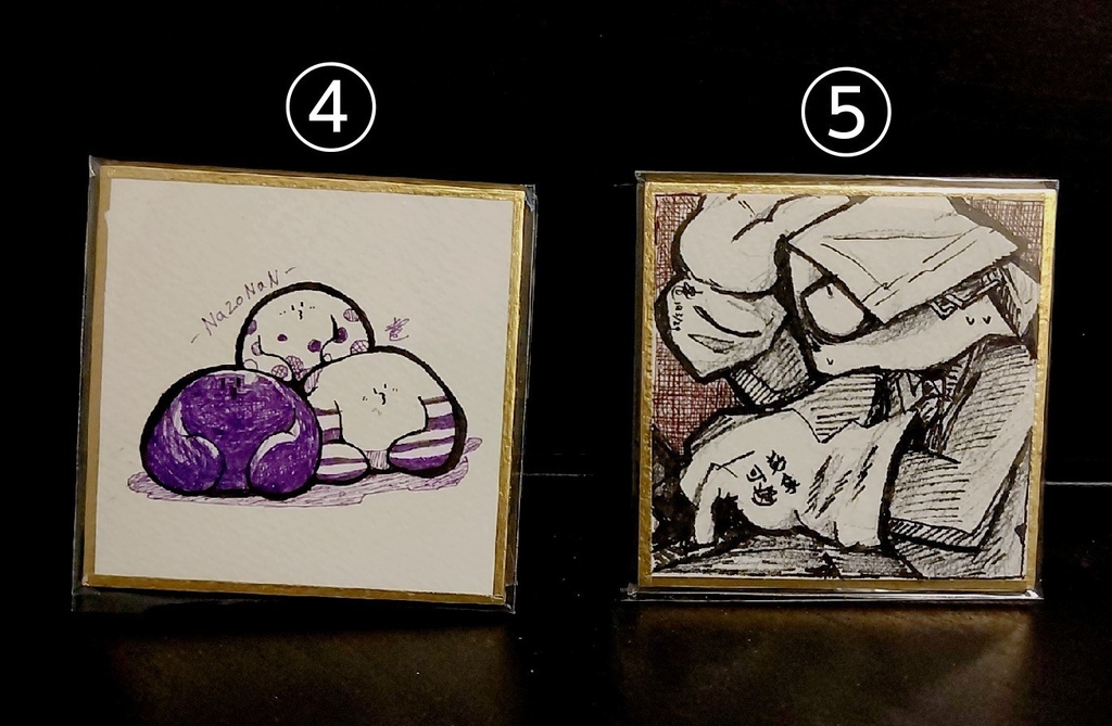 創作キャラの豆色紙