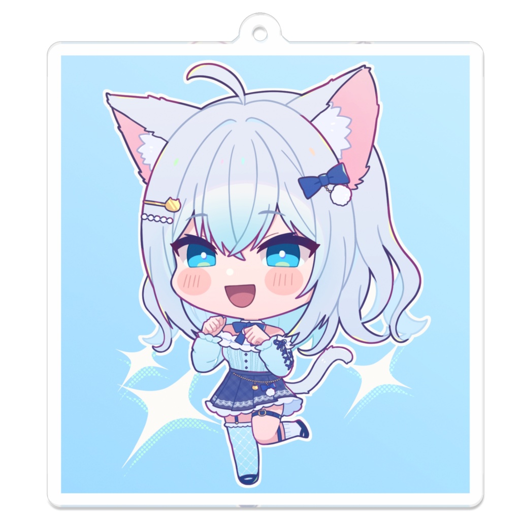 ミニキャラ(にゃんポーズ)・アクリルキーホルダー