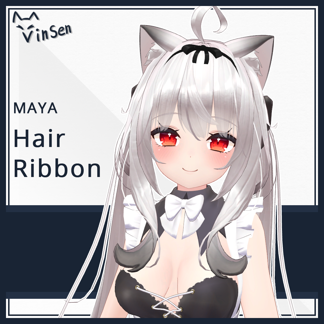 Hair ribbon 02 for 舞夜 MAYA