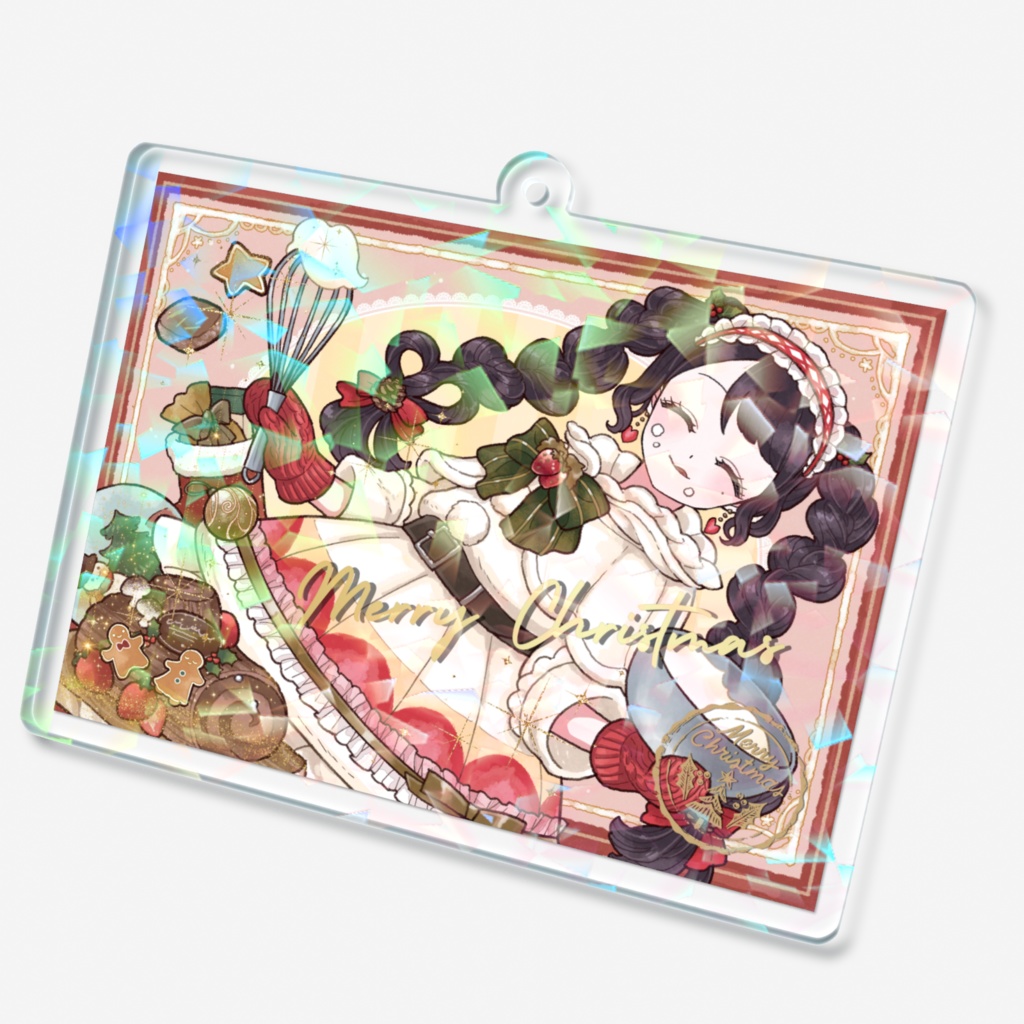 クリスマスアクリルキーホルダー