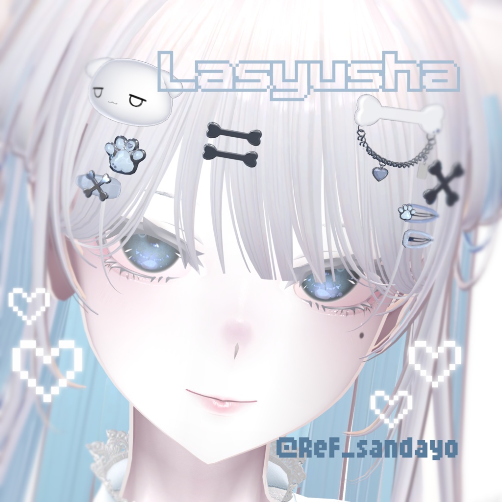 【MA対応】VRChat用hair accessory Pop-Puppy【全アバター対応】